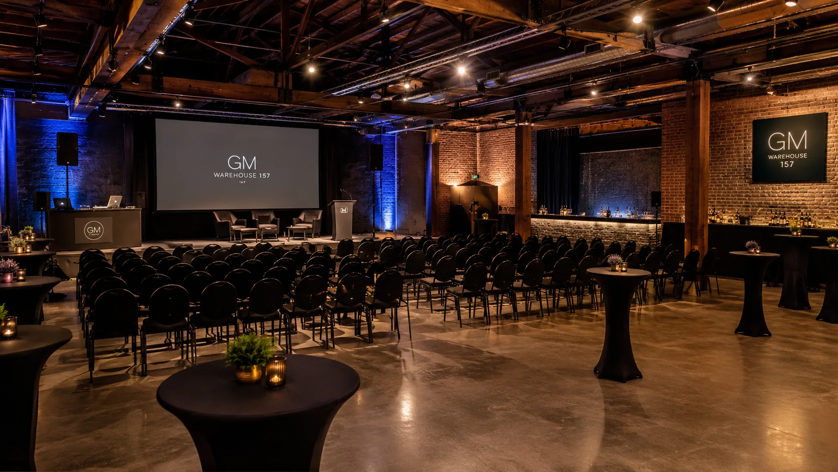 Betreute Clubvermietung bei GM Warehouse